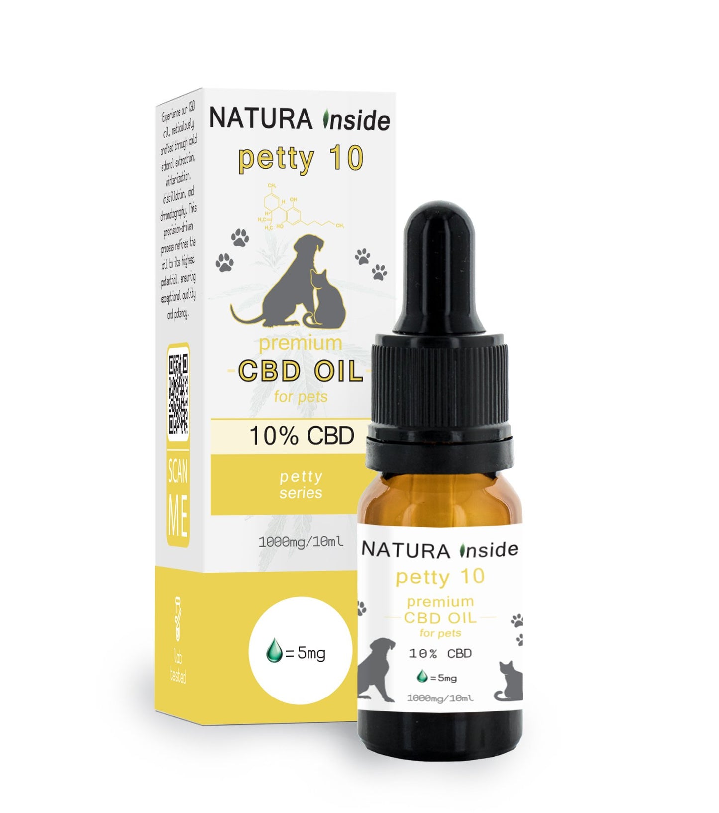 Premium CBD oil for pets with 90% salmon oil and 10% CBD-PETTY SERIES, 10ml